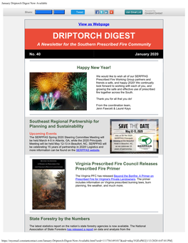 Driptorch Digest Now Available