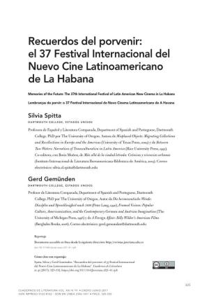 El 37 Festival Internacional Del Nuevo Cine Latinoamericano De La Habana