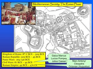 Mediterranean Society: the Roman Phase