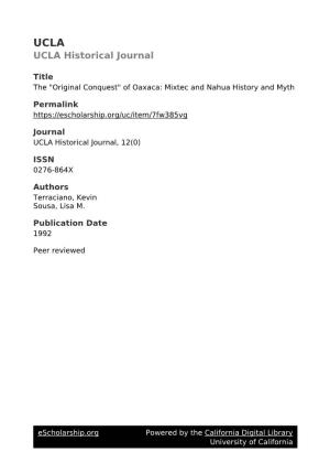 UCLA Historical Journal
