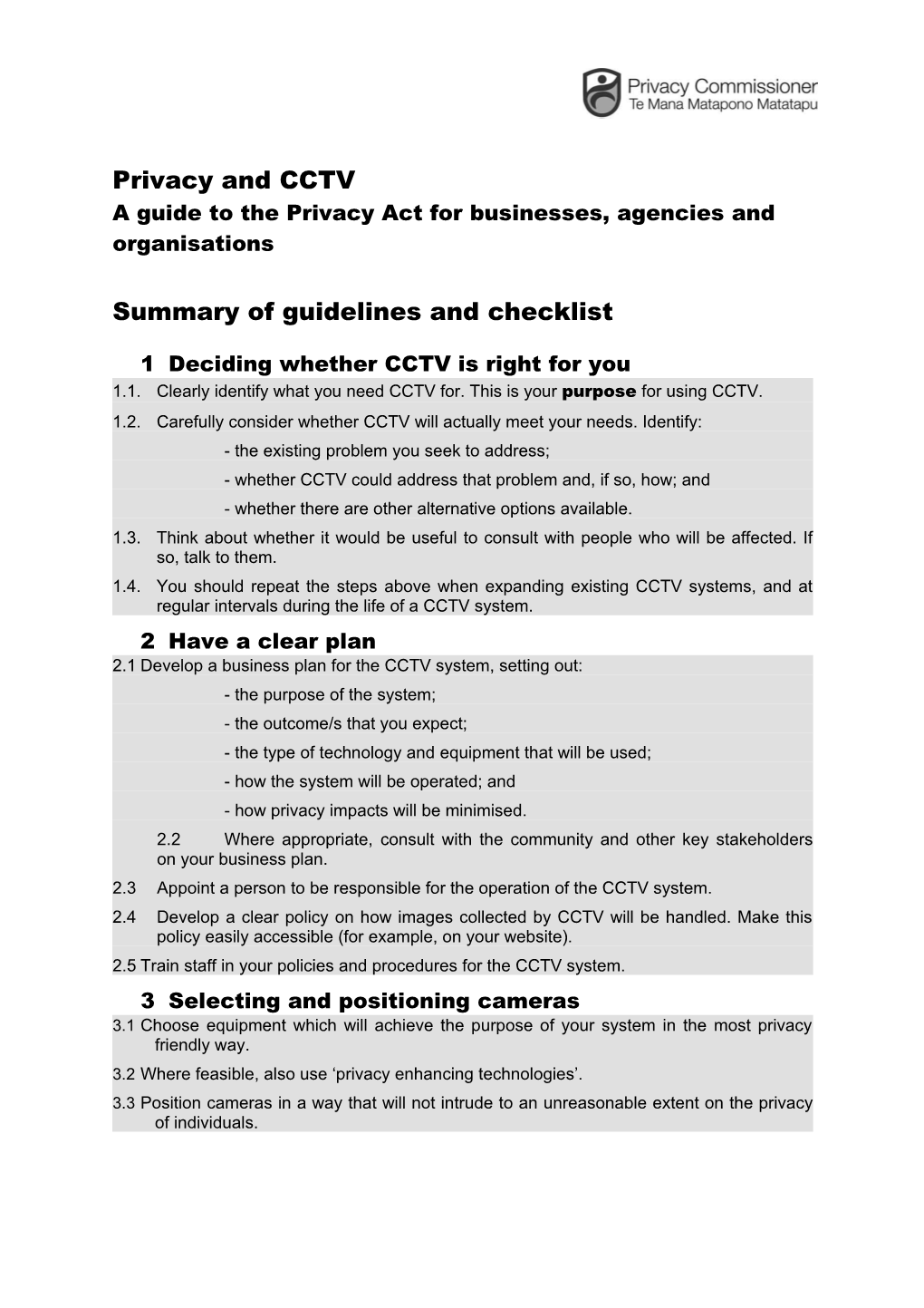 A Guide to the Privacy Act for Businesses, Agencies and Organisations