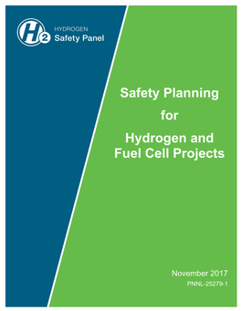 Safety Planning for Hydrogen and Fuel Cell Projects