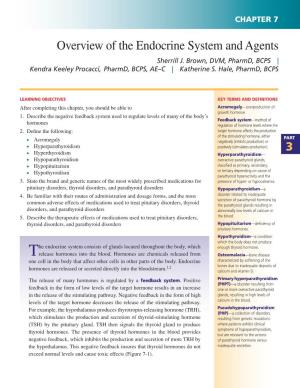 Overview of the Endocrine System and Agents Sherrill J
