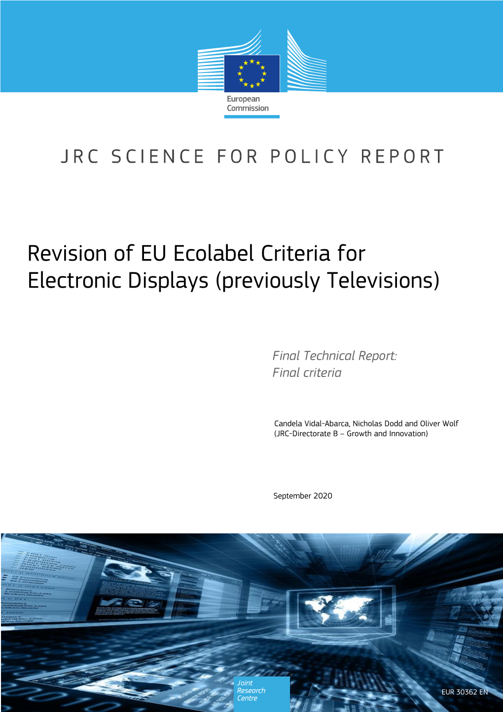 Revision of EU Ecolabel Criteria for Electronic Displays (Previously Televisions)