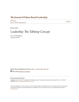 Leadership: the Tabletop Concept
