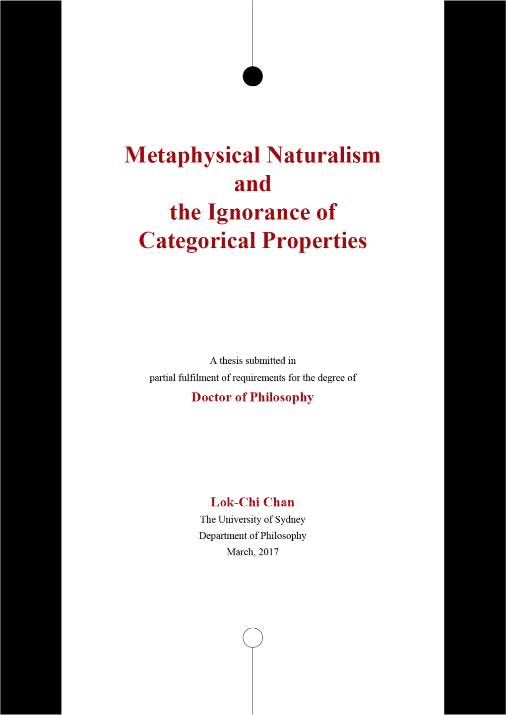 Metaphysical Naturalism and the Ignorance of Categorical Properties