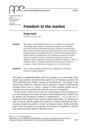 Freedom in the Market