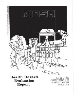 Health Hazard Evaluation Report 1981-0171-0880
