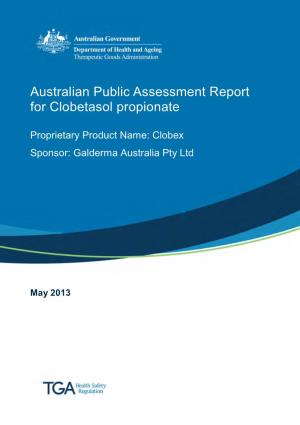 Australian Public Assessment Report for Clobetasol Propionate