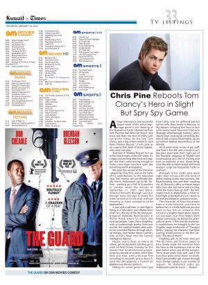 Chris Pine Reboots Tom Clancy's Hero in Slight but Spry Spy Game