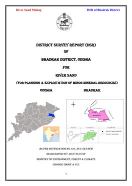 District Survey Report (Dsr) Of