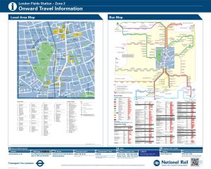 Buses from London Fields Local Area Map L a Bus Map G N N I O R