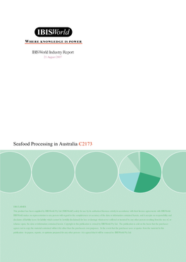 Seafood Processing in Australia: C2173