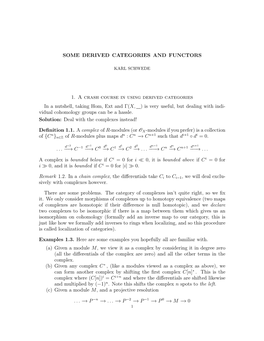 Some Derived Categories and Functors