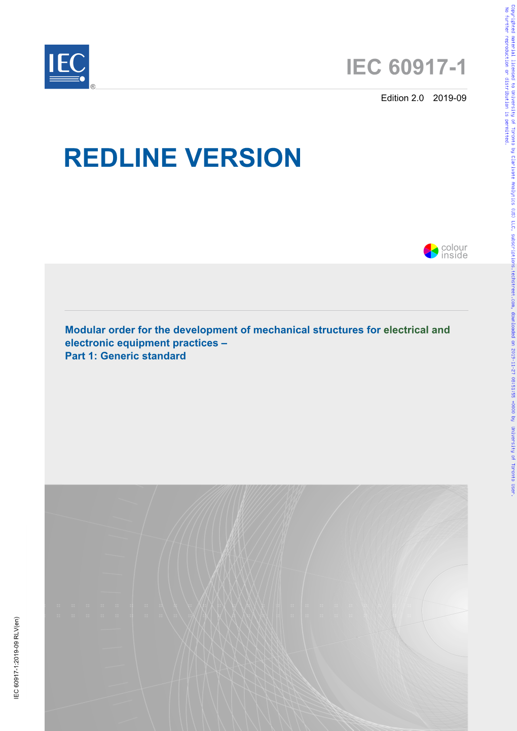 IEC 60917-1 ® Edition 2.0 2019-09