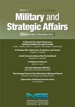 Military and Strategic Affairs Volume 4 | No