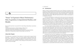 In Expressive Music Performance: Data Acquisition, Computational