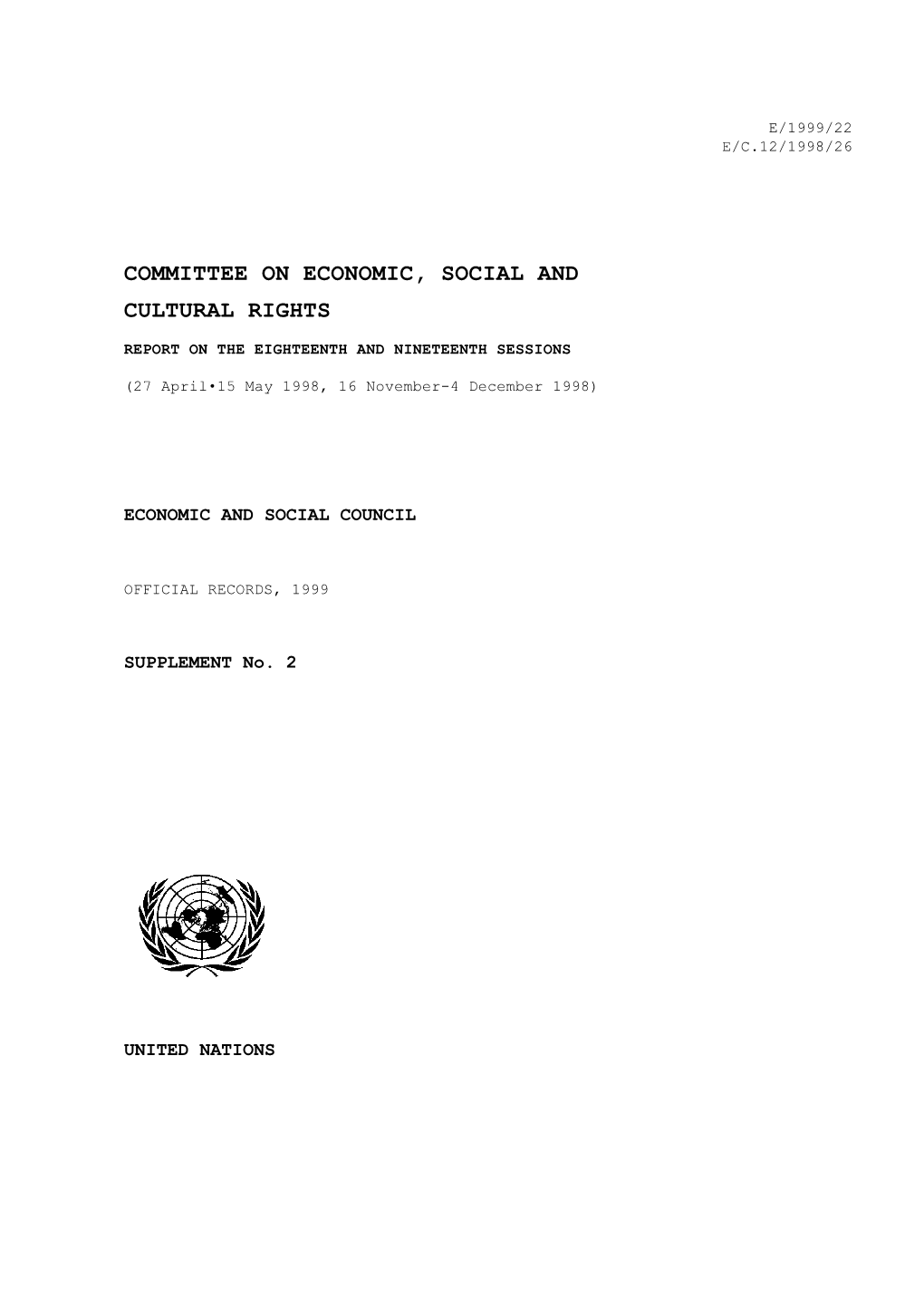 Committee on Economic, Social and Cultural Rights