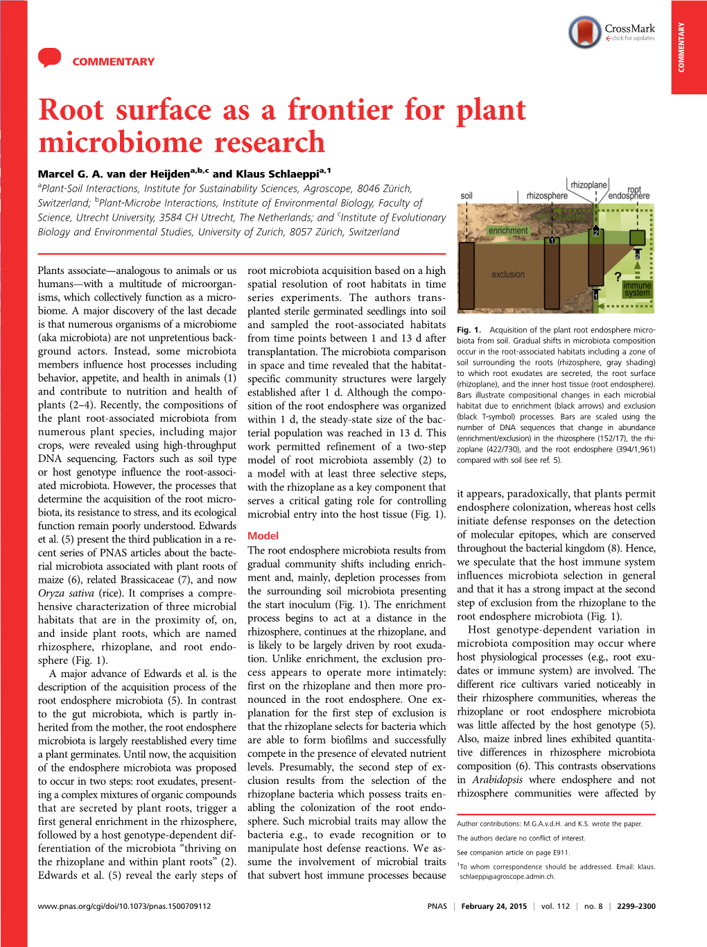 Root Surface As a Frontier for Plant Microbiome Research