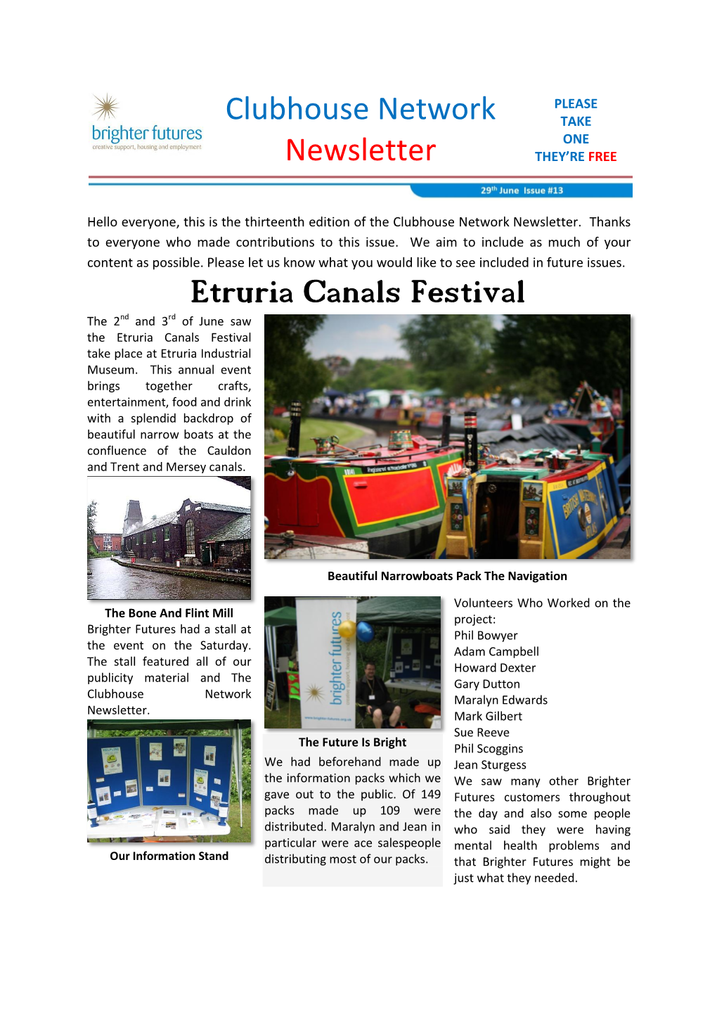 Etruria Canals Festival the 2Nd and 3Rd of June Saw the Etruria Canals Festival Take Place at Etruria Industrial Museum