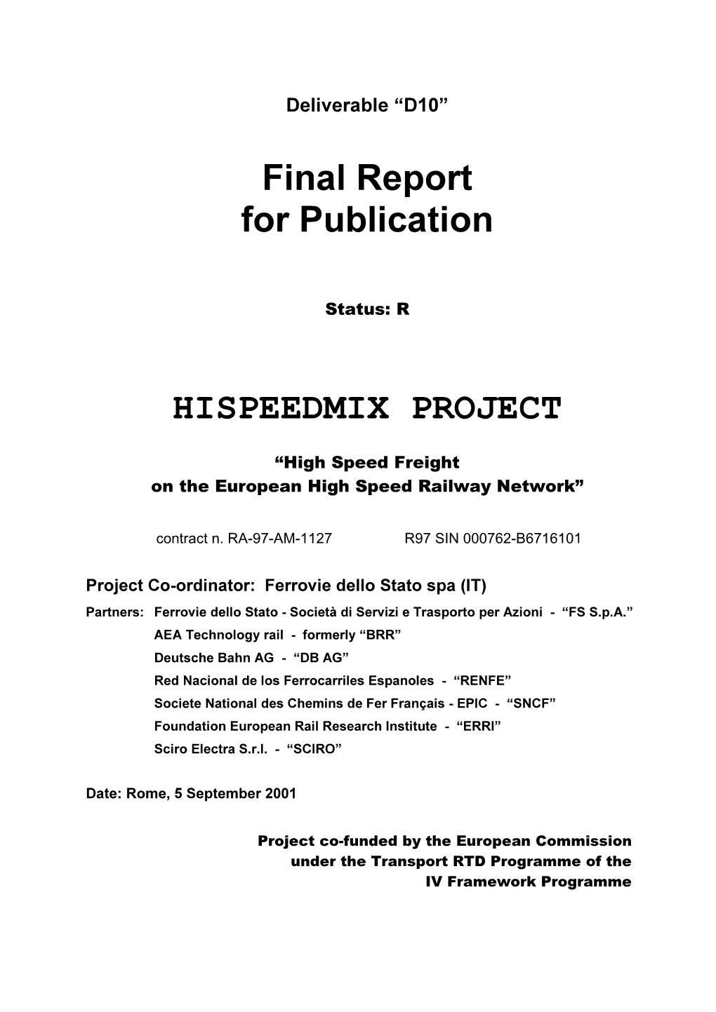 Hispeedmix.Pdf (Final Report)