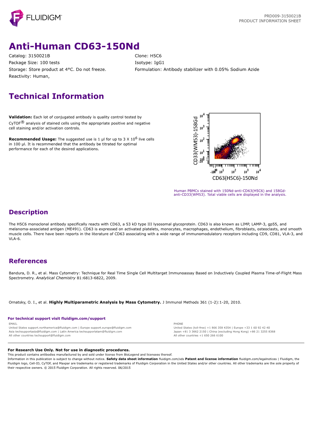 Anti-Human CD63 (H5C6)-150Nd