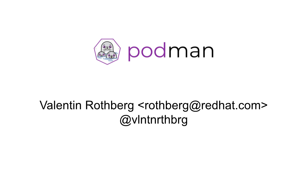 <Rothberg@Redhat.Com> @Vlntnrthbrg