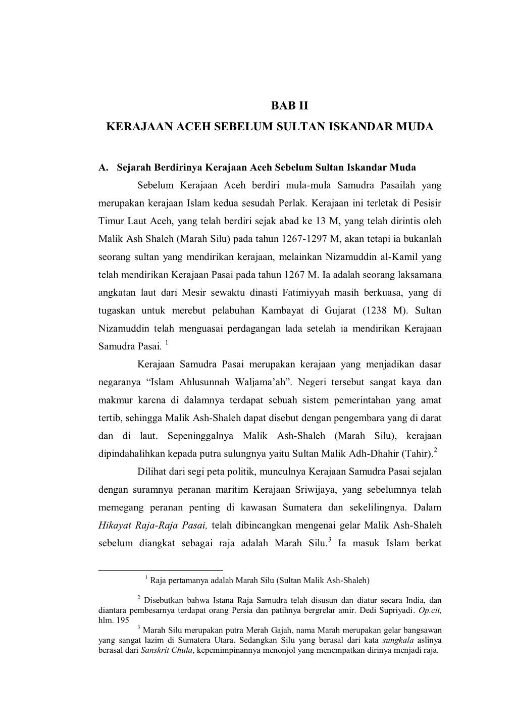 Bab Ii Kerajaan Aceh Sebelum Sultan Iskandar Muda