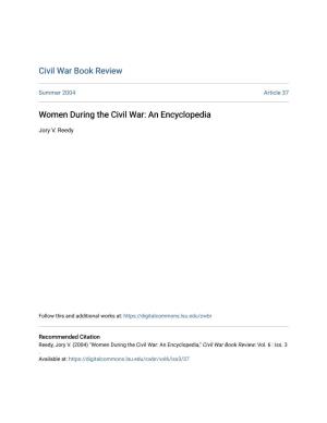 Women During the Civil War: an Encyclopedia