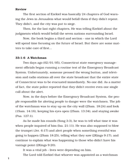 Ezekiel 33\01-33'Notes.Indd