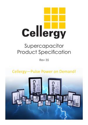 Supercapacitor Product Specification