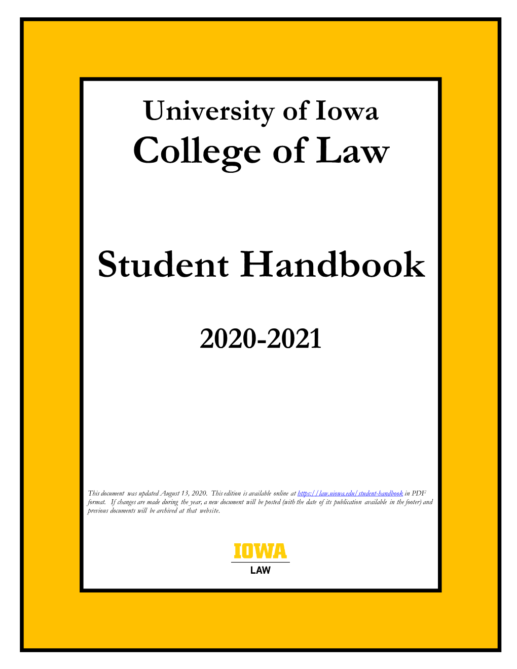 Student Handbook (2020-2021)