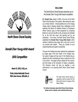 Donald Chen Young Artist Award 2012 Competition