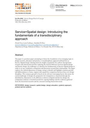 Introducing the Fundamentals of a Transdisciplinary Approach