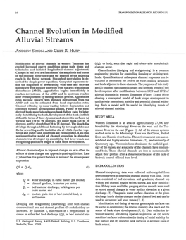 Channel Evolution in Modified Alluvial Streams