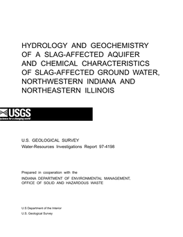 Hydrology and Geochemistry of a Slag-Afected Aquifer and Chemical Characteristics of Slag-Affected Ground Water