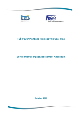 TEŠ Power Plant and Premogovnik Coal Mine Environmental Impact