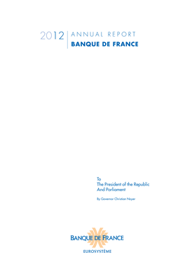 Banque De France's Annual Report 2012