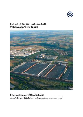 Sicherheit Für Die Nachbarschaft Volkswagen Werk Kassel