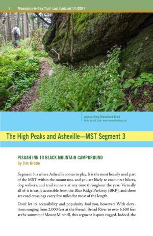 The High Peaks and Asheville—MST Segment 3