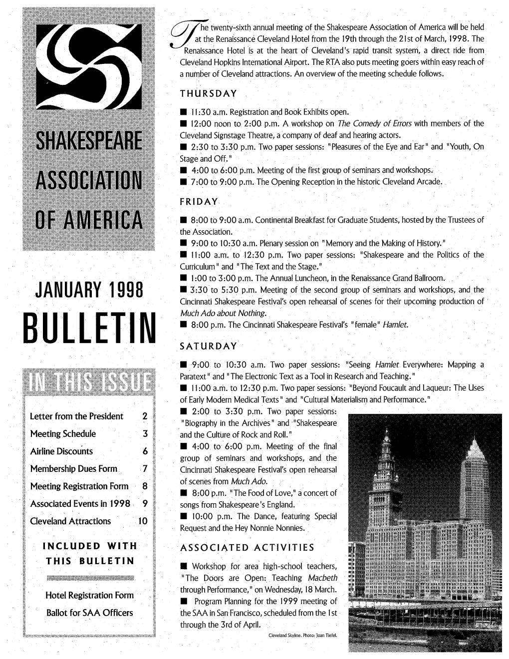 January 1998 Bulletin