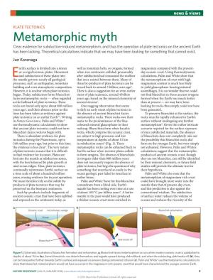 Plate Tectonics: Metamorphic Myth