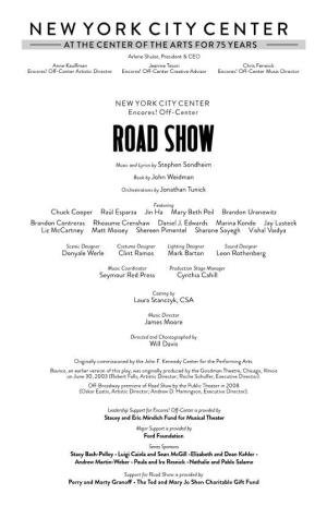Read the Road Show Program