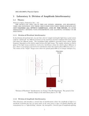 Division-Of-Amplitude Interference
