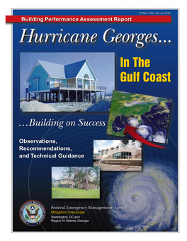 Hurricane Georges in the Gulf Coast I TABLE of CONTENTS