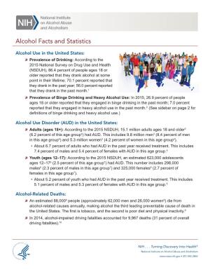 Alcohol Facts and Statistics