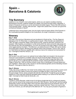 Barcelona & Catalonia