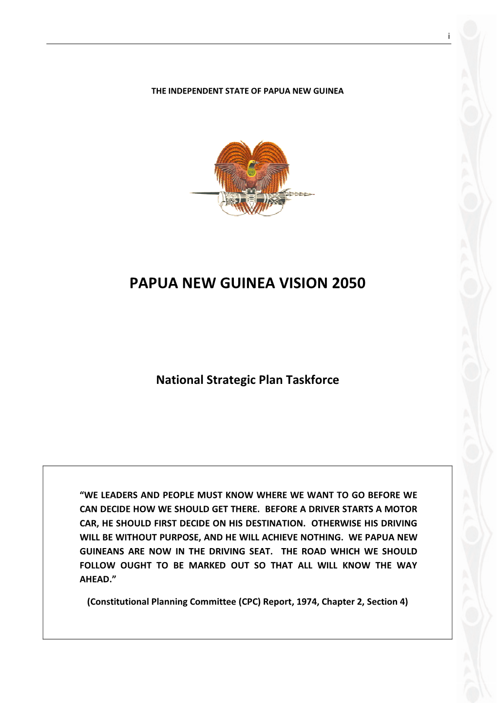 Papua New Guinea Vision 2050