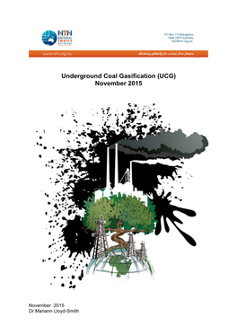Underground Coal Gasification (UCG) November 2015