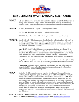 2019 ULTRAMAN 35Th ANNIVERSARY QUICK FACTS